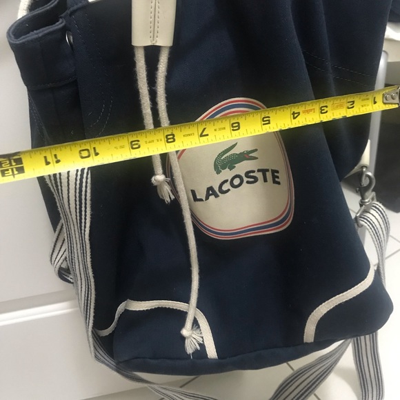 Vintage Lacoste canvas and Leather bag - Picture 9 of 12